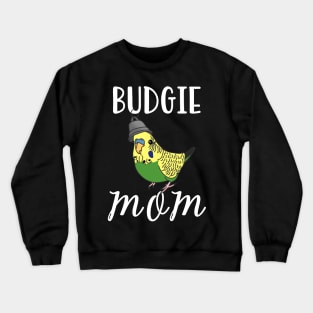 Green Budgie Mom Crewneck Sweatshirt